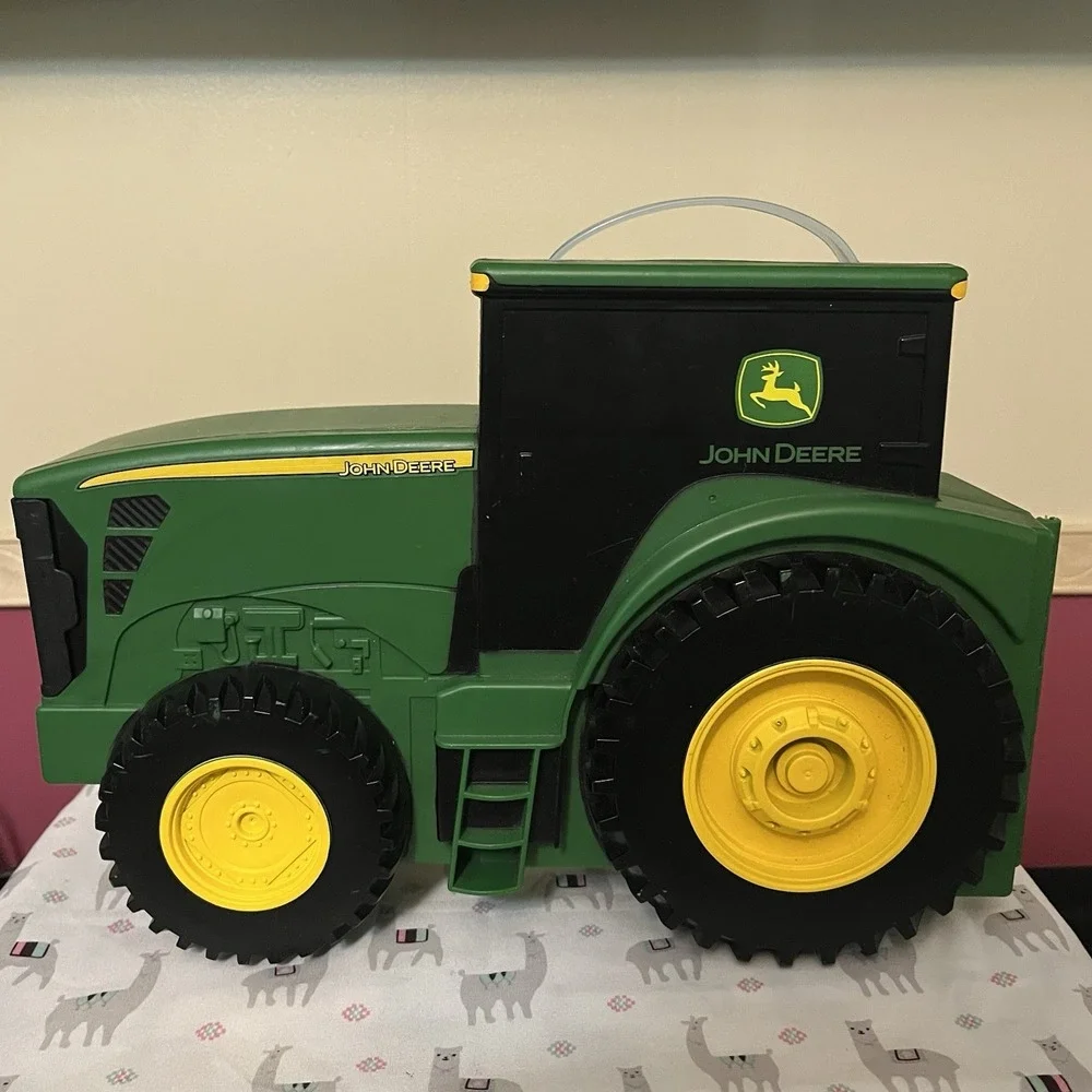ERTL Tomy‎ John Deere Tractor You Carry Storage Carrying Case Green 13.5